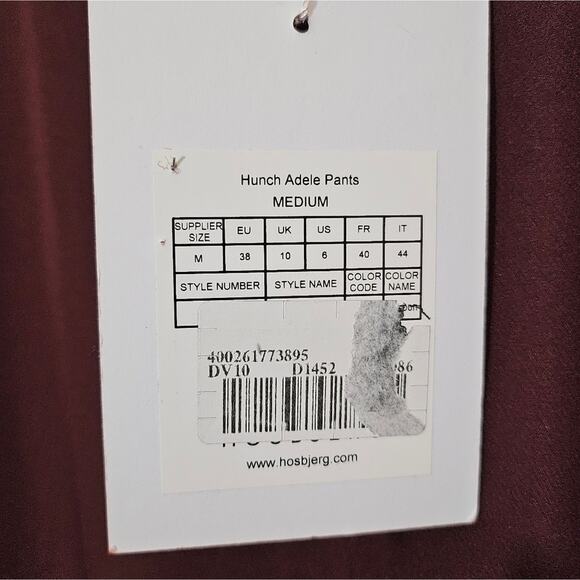 Hosbjerg Burgundy Hunch Adele Pants - Picture 7 of 11